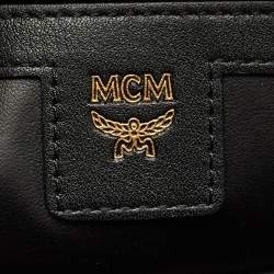 مملوكة مسبقًا حقيبة ظهر إم سي إم مرصعة ستارك صغيرة-متوسطة كانفاس مقوى فيستوس وردية