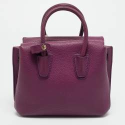 Pre Owned MCM Milla Park Avenue Mini Purple Leather Tote