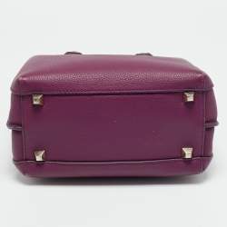 Pre Owned MCM Milla Park Avenue Mini Purple Leather Tote