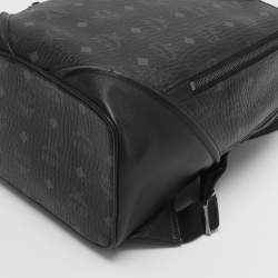 Pre Owned حقيبة ظهر إم سي إم ديوك كانفاس مقوى فيستوس أسود