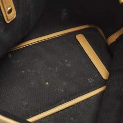 مملوكة مسبقًا حقيبة يد إم سي إم فيستوس تان كانفاس مقوى قابلة للعكس