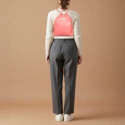 مملوكة مسبقًا MCM Studded Pink Leather Backpack