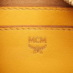 Pre Owned MCM Stark Mini Yellow Leather Studded Backpack