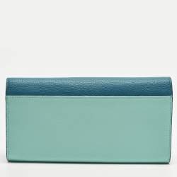 Pre Owned محفظة إم سي إم  جلد ثلاثي الألوان على سلسلة