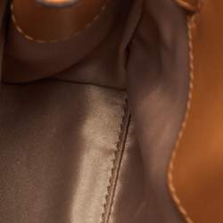 مملوكة مسبقًا MCM Heritage Mini Cognac Visetos Coated Canvas and Leather Top Handle Bag