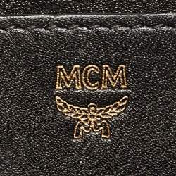 Pre Owned MCM Studded Stark-Bebe Boo Mini Cognac Visetos Coated Canvas and Leather Backpack