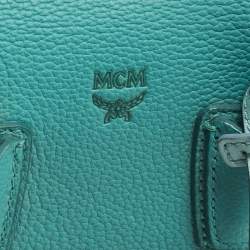 Pre Owned حقيبة يد إم سي إم ميلا بارك أفنيو صغيرة جلد بنفسجي