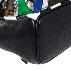 MCM Multicolor Leather and PVC Mini Roboter Backpack