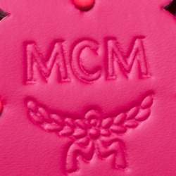Pre Owned MCM Pink Perforated Leather Mini Milla Tote