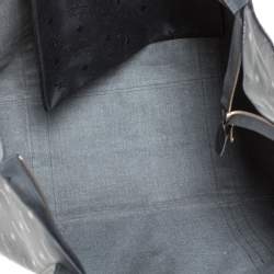 MCM Black Visetos Nylon Oversized Shopper Tote 