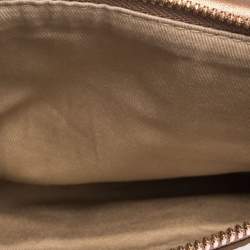 MCM Metallic Peach Visetos Coated Canvas and Leather Backpack