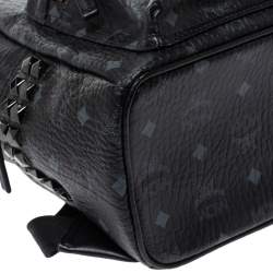 Pre Owned MCM Black Visetos Coated Canvas Bebe Boo Backpack