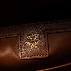 Pre Owned MCM Black Visetos Coated Canvas Bebe Boo Backpack