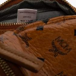 MCM Brown Visetos Coated Canvas X-Mini Bebe Boo Backpack
