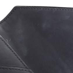 MCM Black Leather Mischa Zipper Flap Crossbody Bag