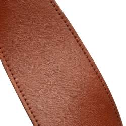 Pre Owned MCM Brown Visetos Coated Canvas and Leather Shoulder Bag