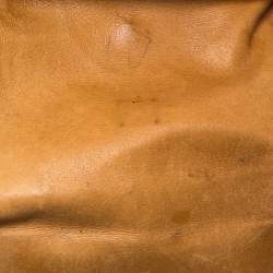 Pre Owned MCM Cognac/Brown Visetos Coated Canvas and Leather Frame Satchel