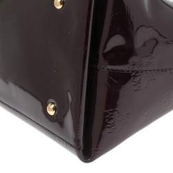 Pre Owned MCM Burgundy Patent Leather Shopper Tote