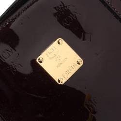 Pre Owned MCM Burgundy Patent Leather Shopper Tote