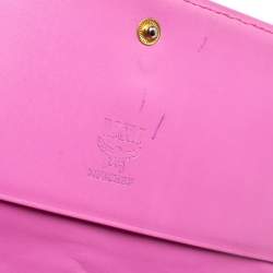 Pre Owned Mcm Multicolor Coated Canvas and Leather Trifold Wallet