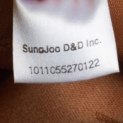 Pre Owned MCM Cognac Visetos Coated Canvas Boston Satchel