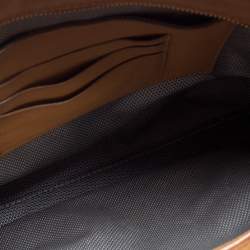 MCM Cognac Visetos Canvas Messenger Bag