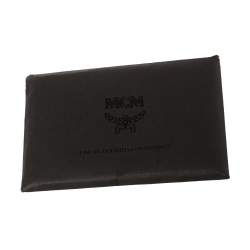 Pre Owned MCM Black/Grey Munich Lion Camo Print Coated Canvas and Leather Stark Backpack