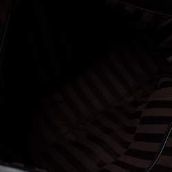 Pre Owned MCM Black Leather Turlock Double Flap Top Handle Bag