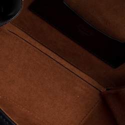 Pre Owned MCM Black Coated Canvas and Leather Berlin Studded Round Bag