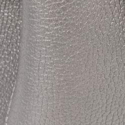 Pre Owned MCM Silver Leather Mini Milla Tote