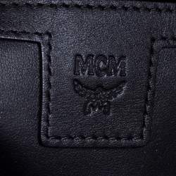 Pre Owned MCM Light Beige Visetos Leather Studded Stark Backpack