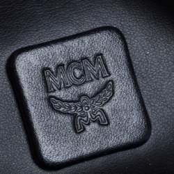 Pre Owned MCM Light Beige Visetos Leather Studded Stark Backpack