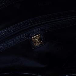 Pre Owned MCM Black Leather Dome Satchel