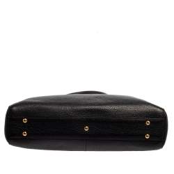 Pre Owned MCM Black Leather Dome Satchel