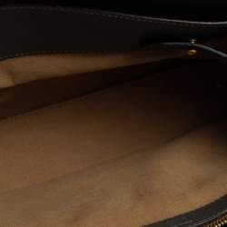 Pre Owned MCM Dark Grey Leather Medium Milla Tote