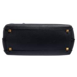 Pre Owned MCM Dark Grey Leather Medium Milla Tote