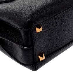 Pre Owned MCM Black Leather Mini Milla Tote