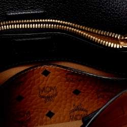 Pre Owned MCM Black Leather Mini Milla Tote