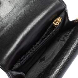 MCM Black Leather Studded Three Fold Wallet