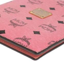 Pre Owned MCM Pink Leather Visetos Passport Holder