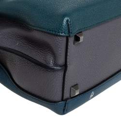 Pre Owned MCM Tri Color Leather Mini Milla Tote