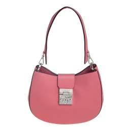 MCM Pink Leather Patricia Hobo