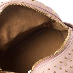 Pre Owned MCM Baby Pink Leather X Mini Studded Stark-Bebe Boo Backpack