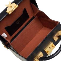 MCM Black Visetos Coated Canvas and Leather Berlin Box Bag