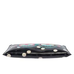 MCM Black/White Polka Dot Leather Craig and Karl Clutch