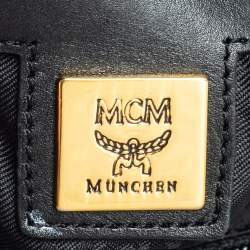 Pre Owned MCM Black Quilted Leather Shoulder Bag