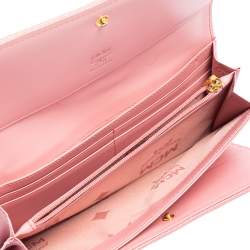 Pre Owned MCM Multicolor Visetos Coated Canvas and Leather Long Trifold Wallet