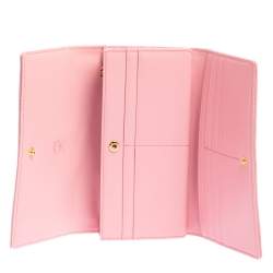 Pre Owned MCM Multicolor Visetos Coated Canvas and Leather Long Trifold Wallet