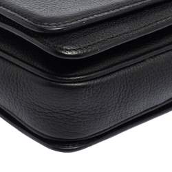 Pre Owned MCM Black Leather Mona Crossbody Bag