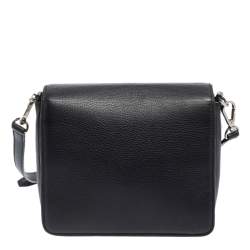 Pre Owned MCM Black Leather Mona Crossbody Bag